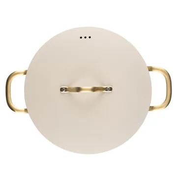 Heirol 皇家珍珠 带盖锅Ø28cm - 白色_金色 - Heirol