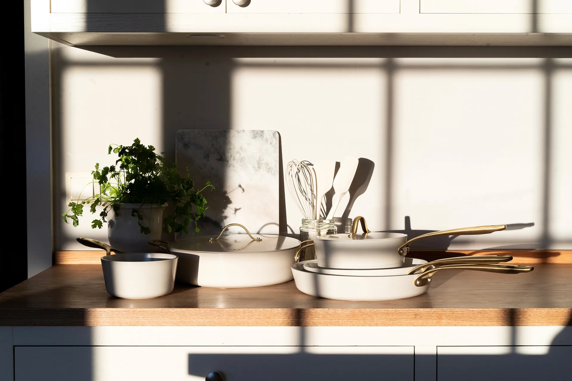 Heirol Royal Pearl 煎锅/炒锅 Ø24 cm, 白色-金色 Heirol