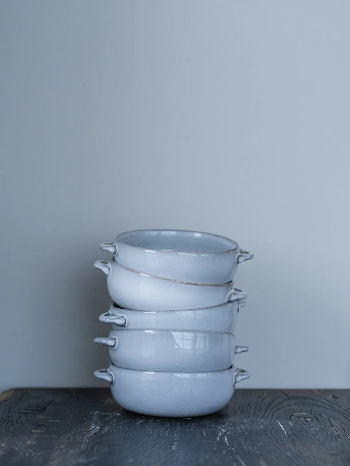 Heirol x Nosse Svelte 带柄碗Ø12cm, 石色 Heirol