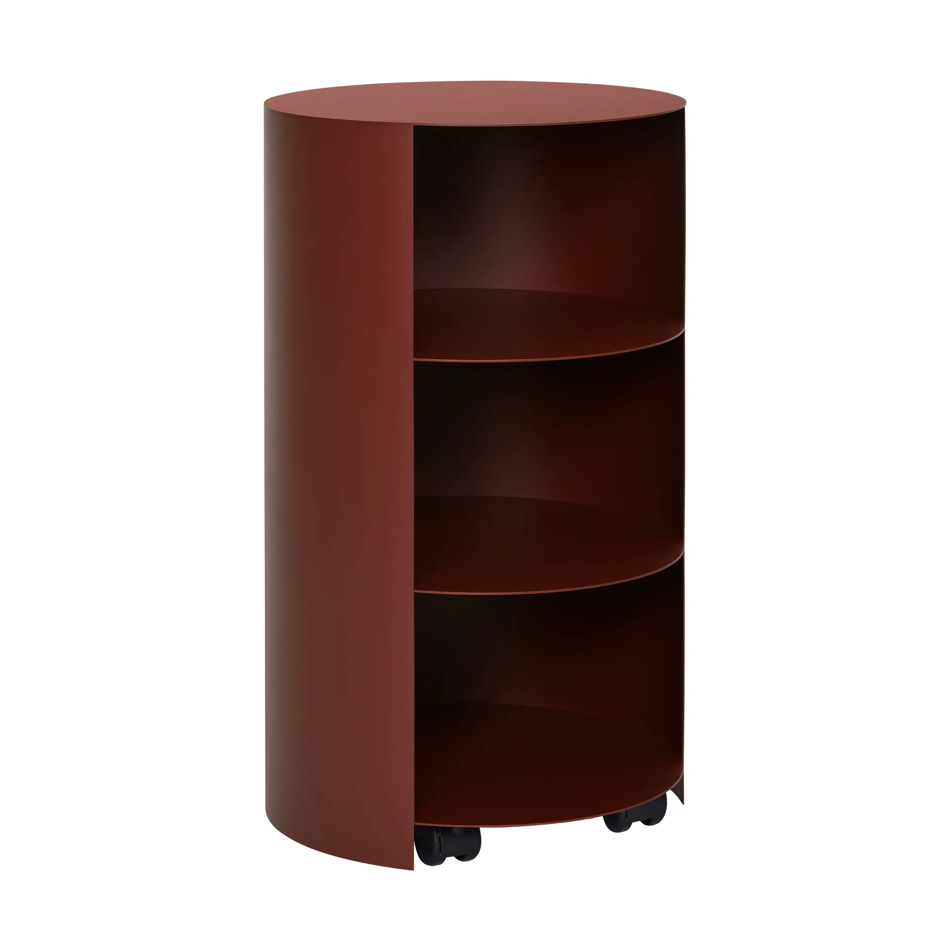 Hide pedestal Ø38x68 cm, 红色 褐色 textured Hem