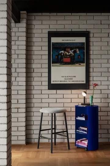 Hide pedestal Ø38x68 cm - Ultramarine 蓝色 textured - Hem