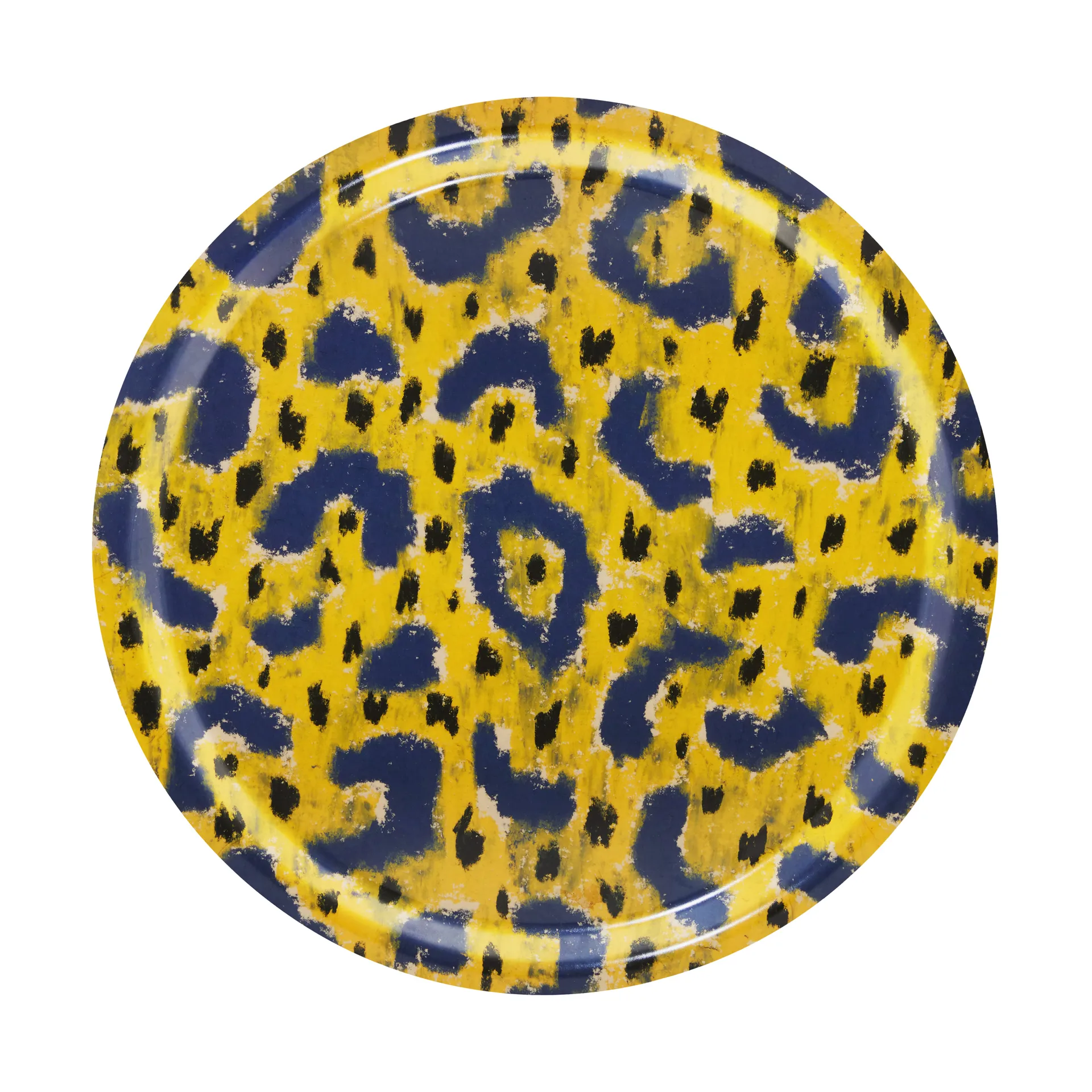 Monster 托盘 中 Ø49 cm, 赭石 黄色-灰色-黑色 Hem