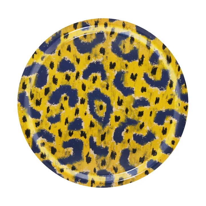 Monster 托盘 中 Ø49 cm - 赭石 黄色-灰色-黑色 - Hem