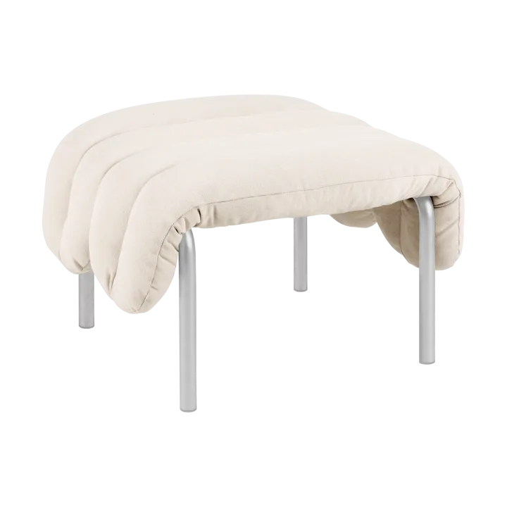 Puffy 脚凳 58x67cm - 自然色_不锈钢 - Hem