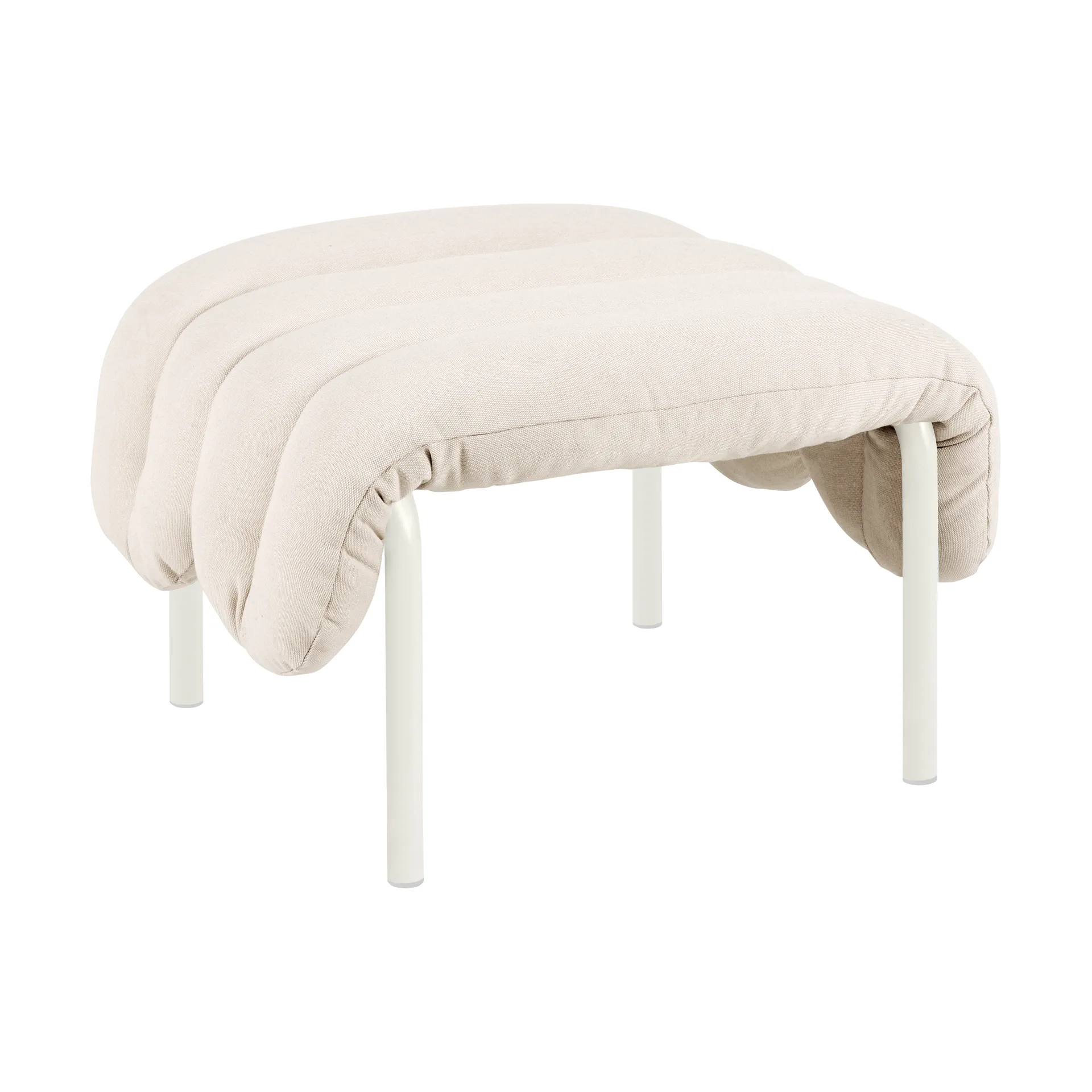 Puffy ottoman 58x67 cm, 原色/自然色-奶油色 Hem