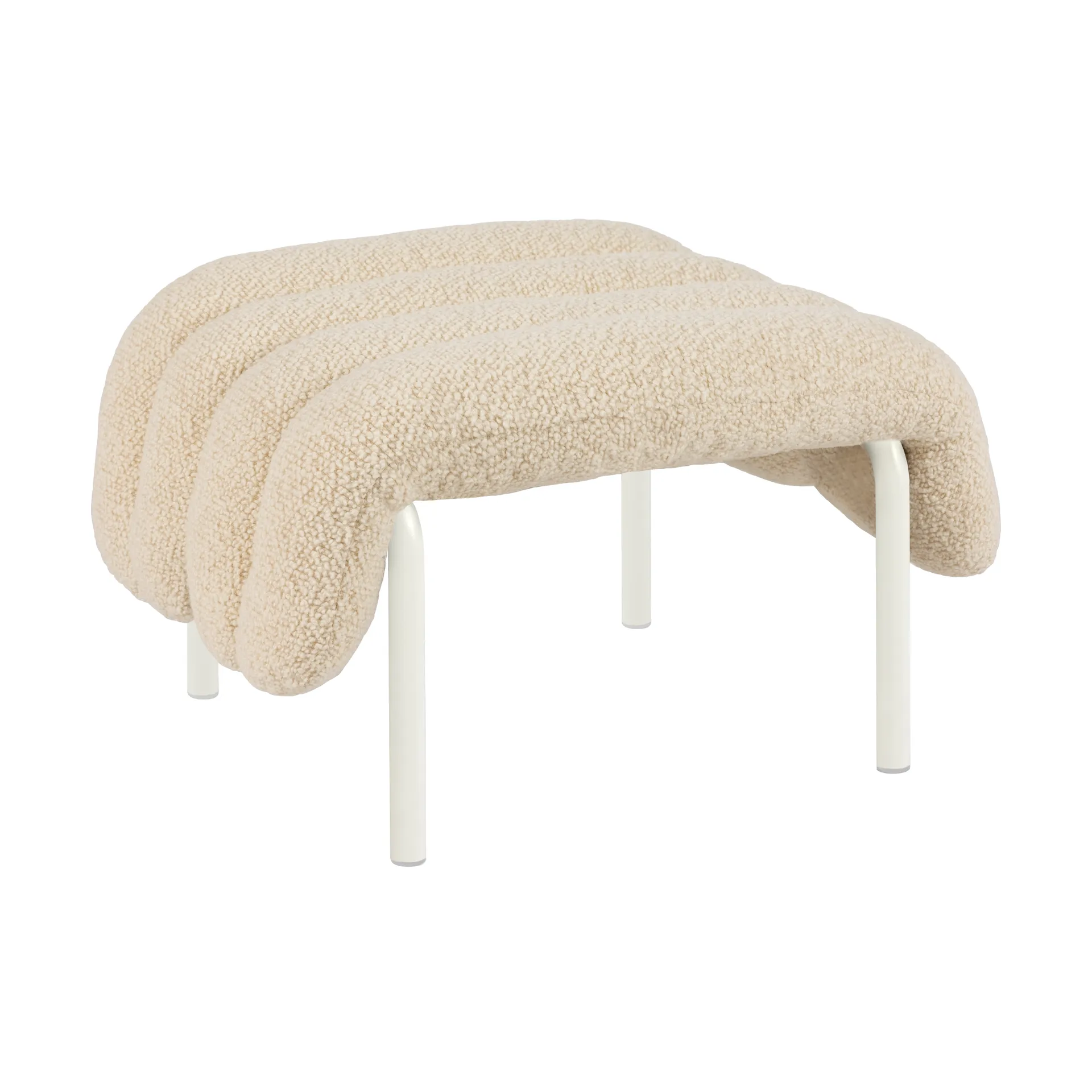 Puffy ottoman 58x67 cm, Eggshell-奶油色 Hem