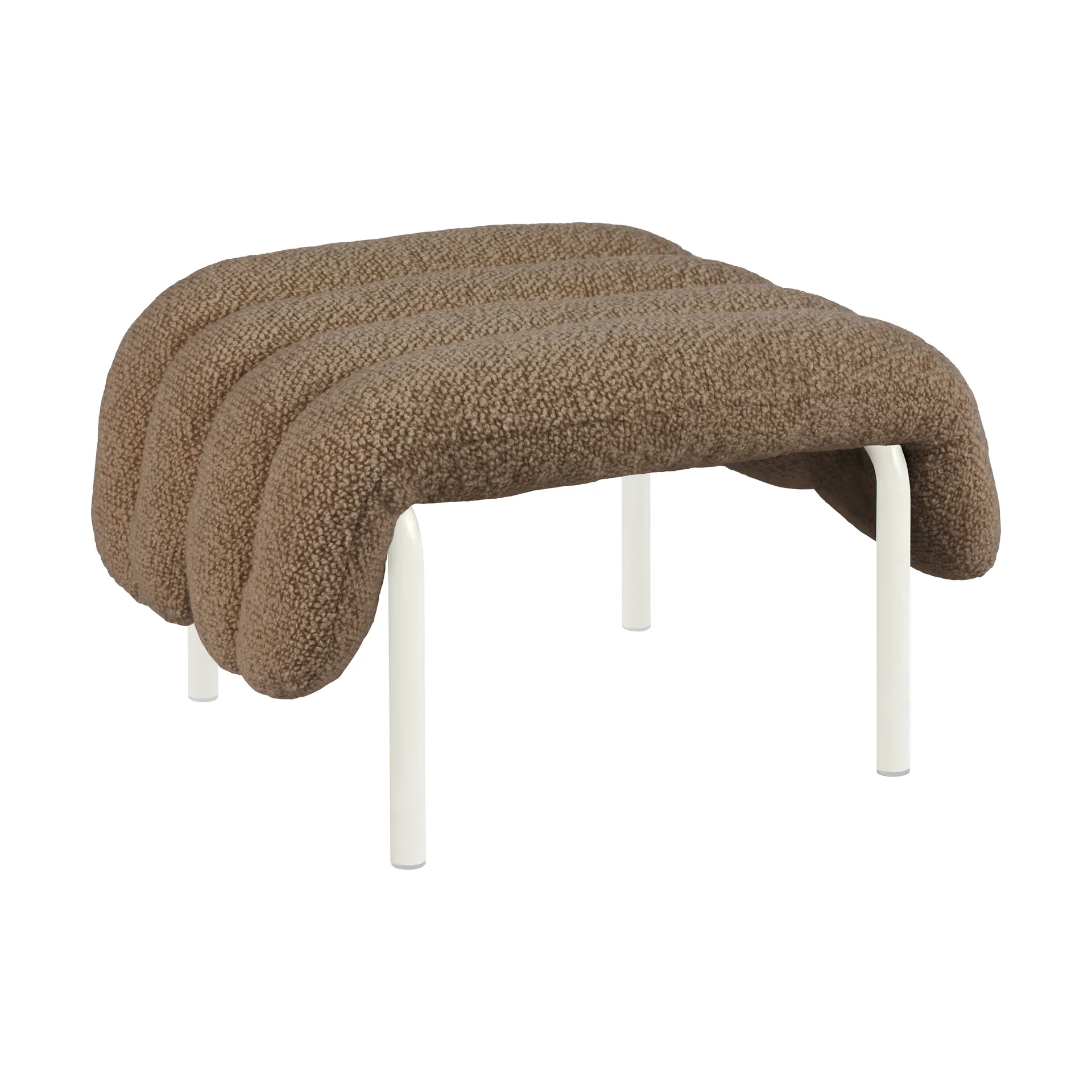 Puffy ottoman 58x67 cm, Sawdust-奶油色 Hem