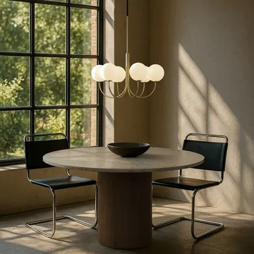 气球吊灯 - 缎面黄铜色 Ø60cm - Herstal