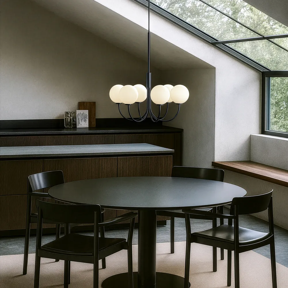 气球吊灯, 黑色 Ø60cm Herstal