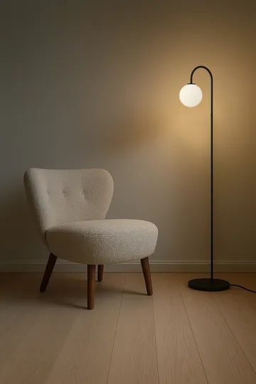 Ballon 落地灯 137 cm - 黑色 - Herstal