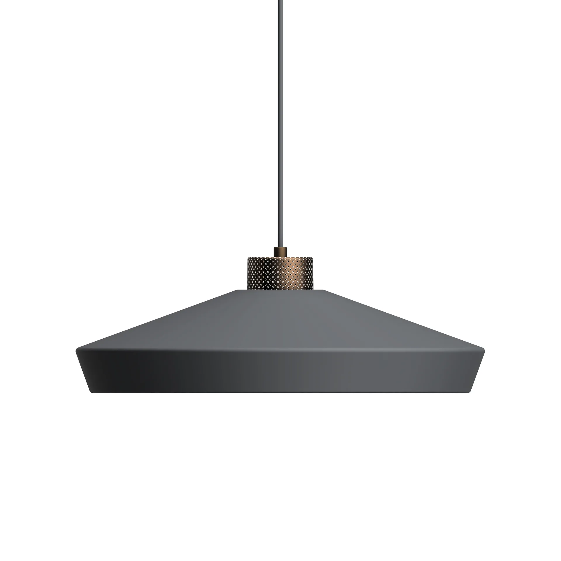Edge 吊灯 large, 石墨-bronze Herstal