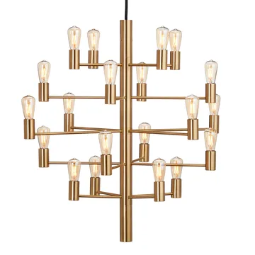 Manola 20 candelier - Satin brass - Herstal