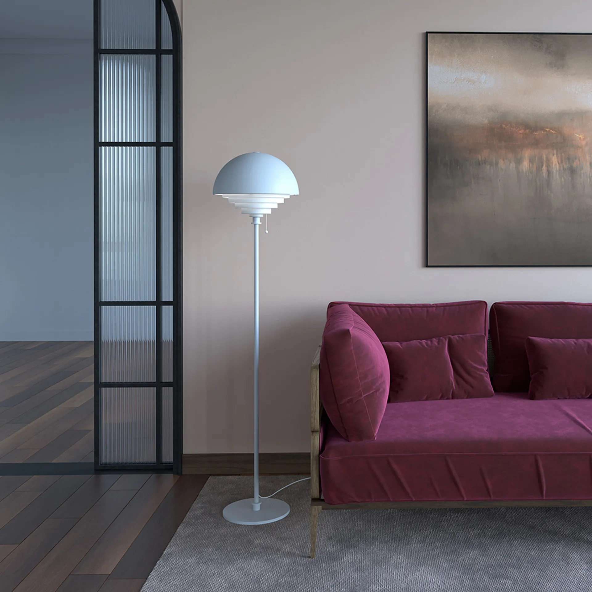Motown落地灯150cm, 白色 Herstal