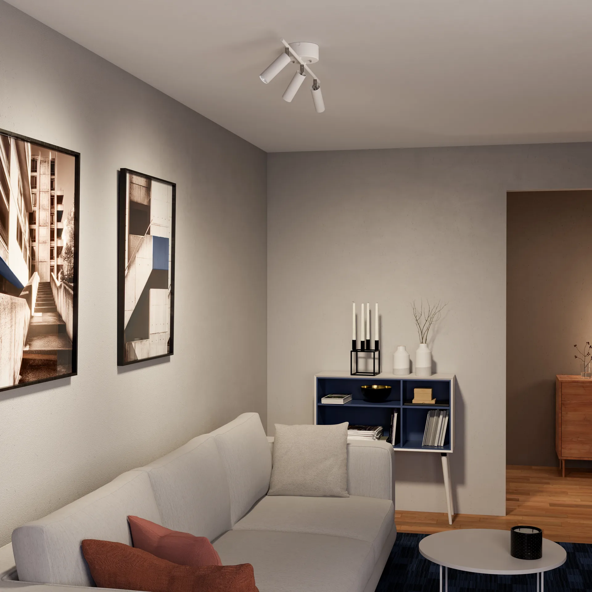 Pipeline skena 3, 哑光 白色 Herstal