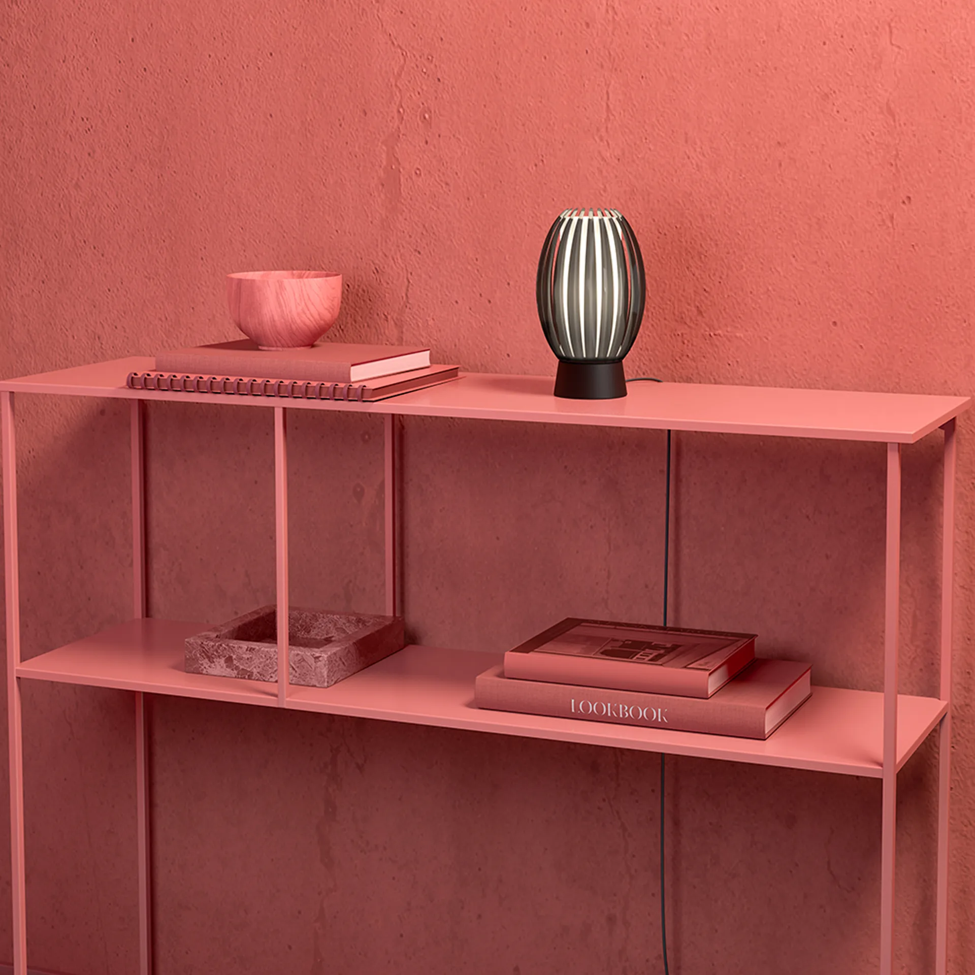 Tentacle 台灯 S 18.5 cm, Black-Smoked Herstal