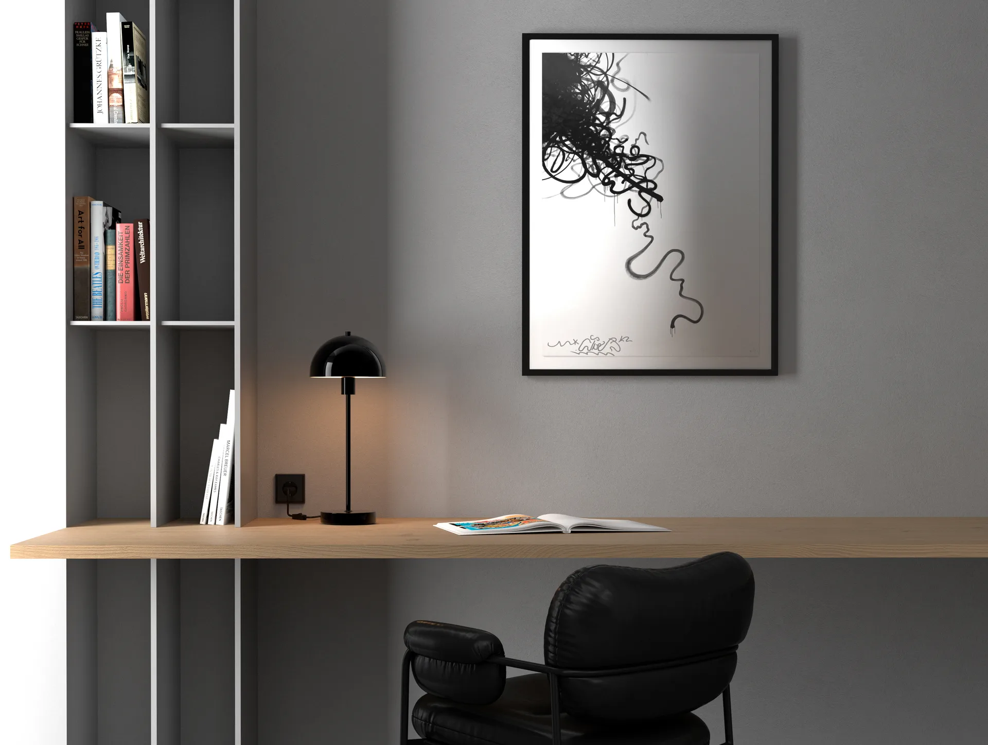 Vienda 台灯, Shiny 黑色 Herstal