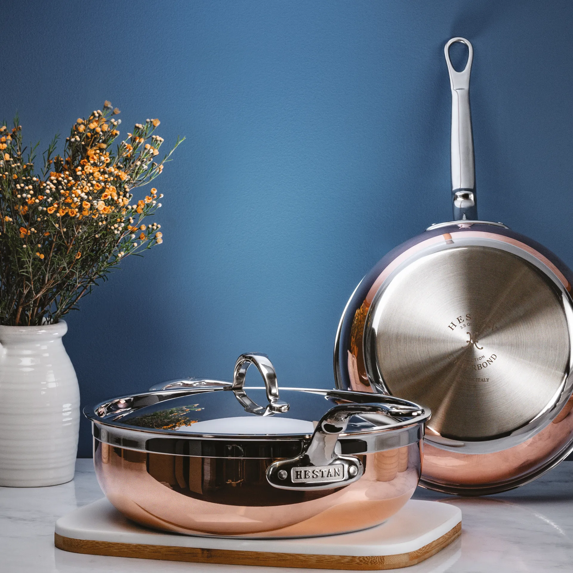 Hestan Copperbond 精选款煎炒锅直径24厘米, 铜色 Hestan