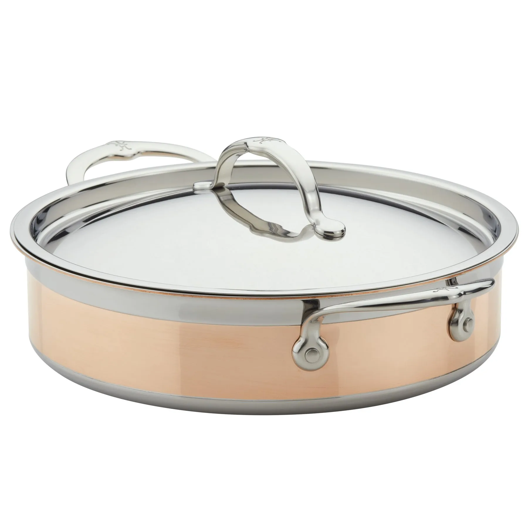 Hestan Copperbond带盖铜质双耳煎锅, 3.3L Hestan
