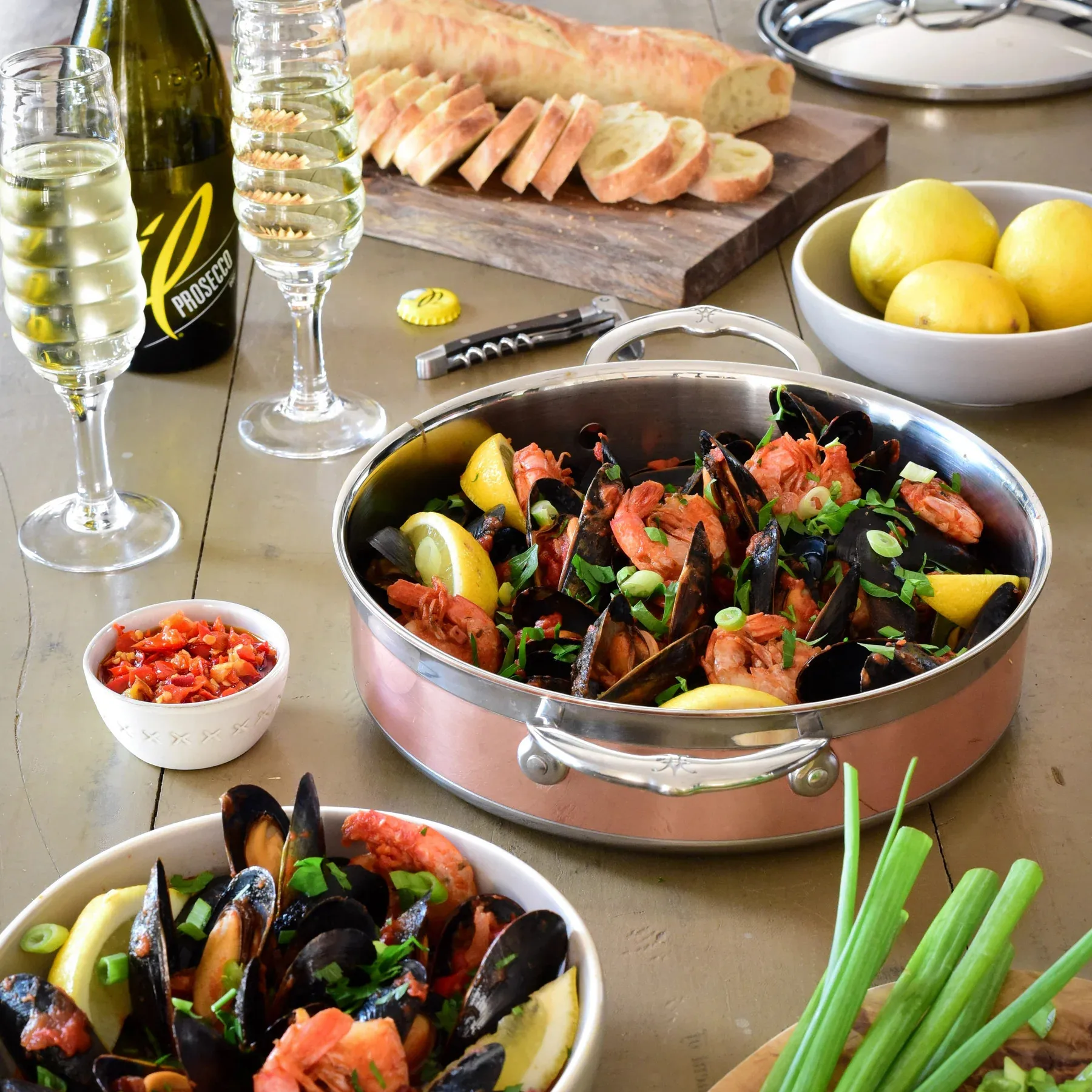 Hestan Copperbond带盖铜质双耳煎锅, 3.3L Hestan