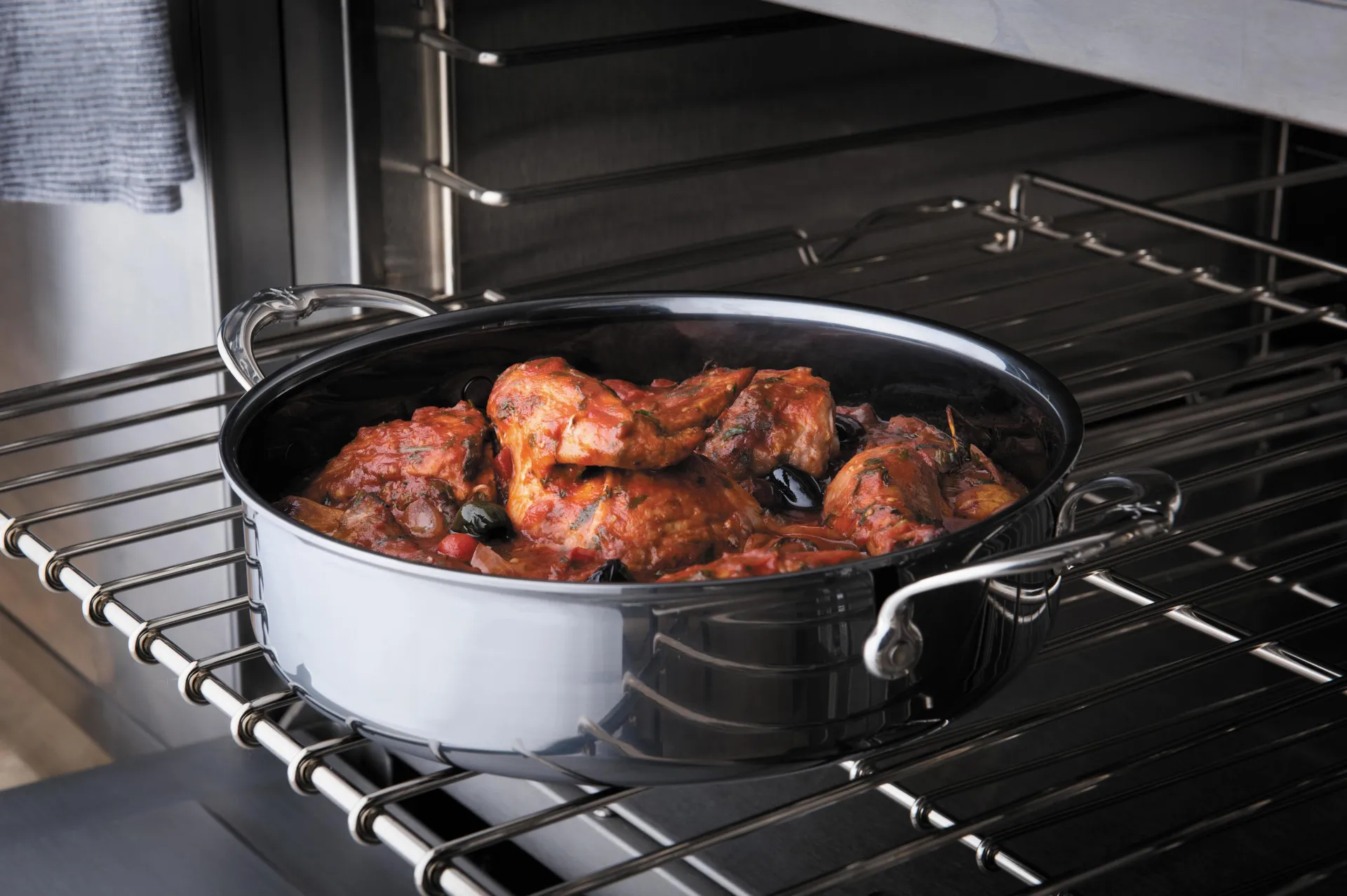 Hestan Nanobond 带盖深煎炒锅26厘米, 不锈钢 Hestan