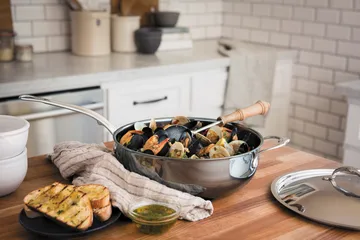 Hestan Nanobond 带盖煎炒锅4.7升 - 不锈钢 - Hestan