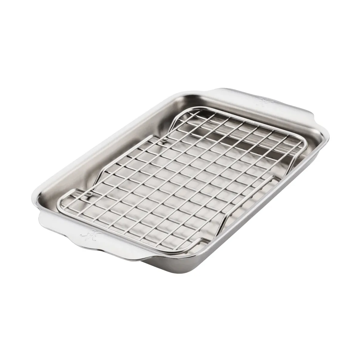 Hestan Ovenbond 带冷却架烤盘, 不锈钢，16.8x28.8cm Hestan
