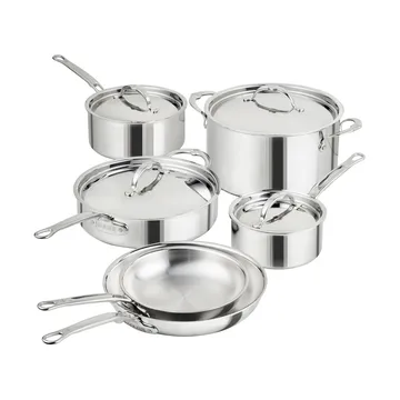 Hestan ProBond Luxe 炖锅和煎锅套装 - 不锈钢，10件套 - Hestan