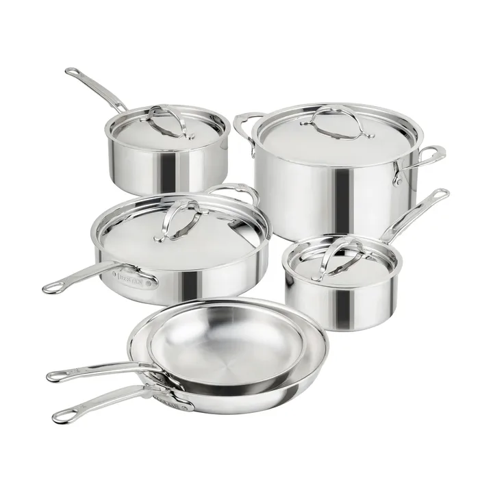 Hestan ProBond Luxe 炖锅和煎锅套装 - 不锈钢，10件套 - Hestan
