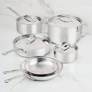 Hestan ProBond Luxe 炖锅和煎锅套装 - 不锈钢，10件套 - Hestan