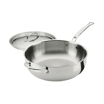 Hestan ProBond Luxe 万用煎锅（含锅盖） - 不锈钢，辅助手柄 - Hestan