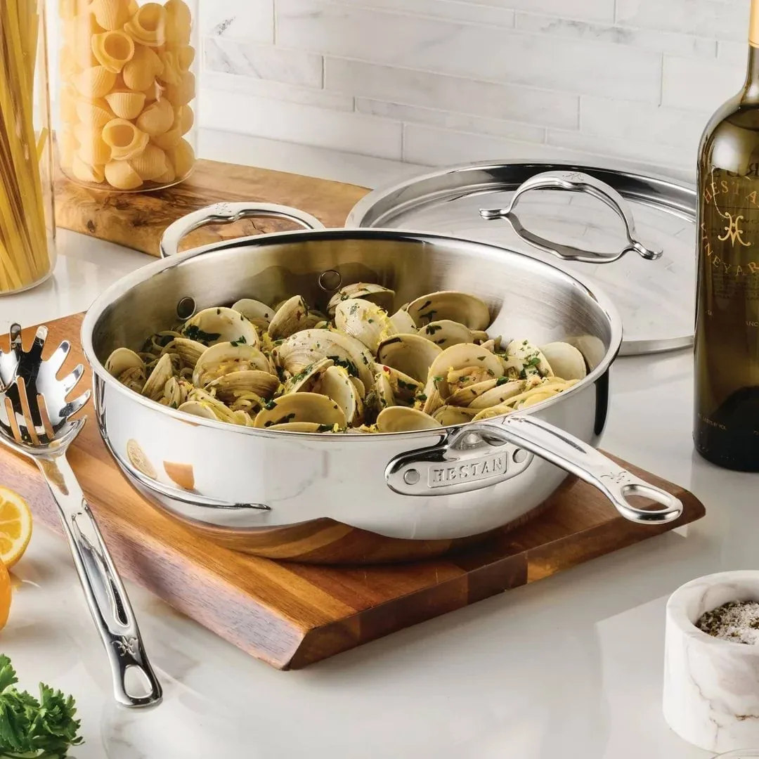 Hestan ProBond Luxe 万用煎锅（含锅盖）, 不锈钢，辅助手柄 Hestan