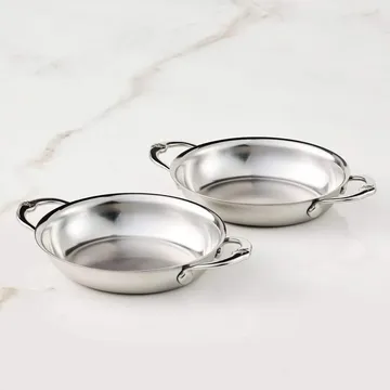 Hestan Provisions 椭圆形焗盘 - 迷你，开放式，2件装，17cm - Hestan
