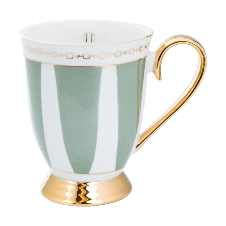 条纹鼠尾草色马克杯 - 280ml - Hilke Collection