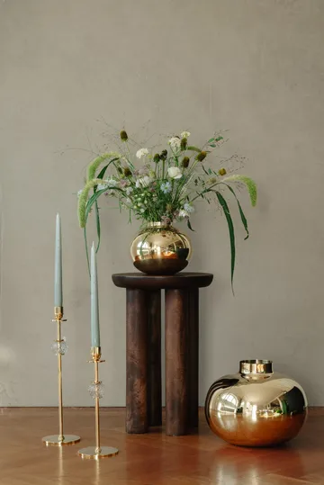 Alba 烛台 30 cm - Solid brass and glass - Hilke Collection