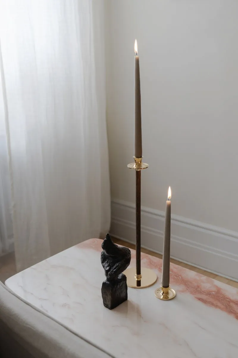 Alto Basso 烛台, 实心黄铜 Hilke Collection