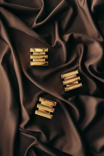 Cara candle sticks - Solid brass - Hilke Collection