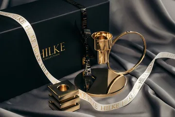 Cara candle sticks - Solid brass - Hilke Collection