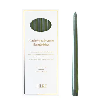 Herrgårdsljus 蜡烛30cm 6件装 - Antique 绿色 - Hilke Collection