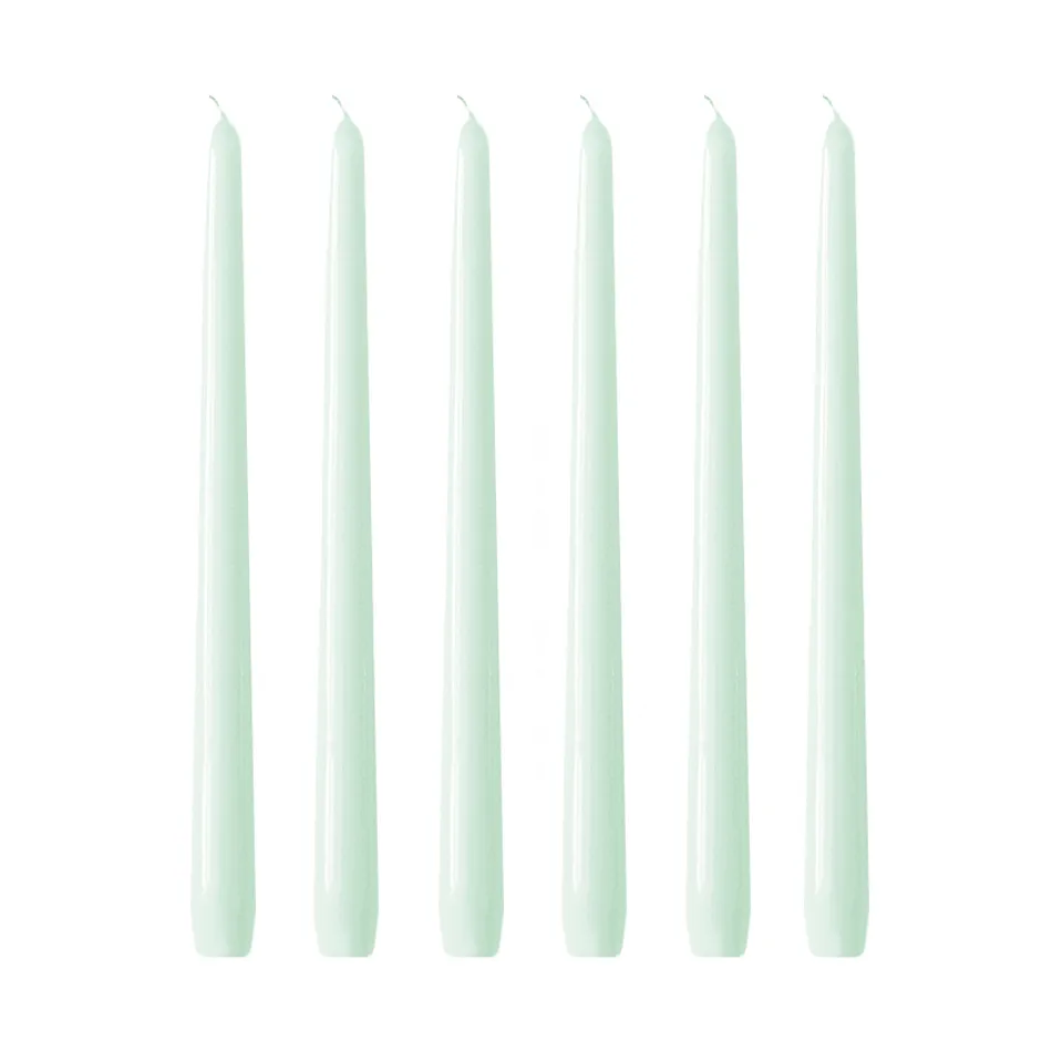 Herrgårdsljus 蜡烛30cm 6件装, 尤加利绿 Hilke Collection