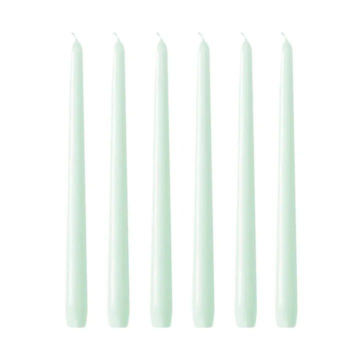 Herrgårdsljus 蜡烛30cm 6件装 - 尤加利绿 - Hilke Collection