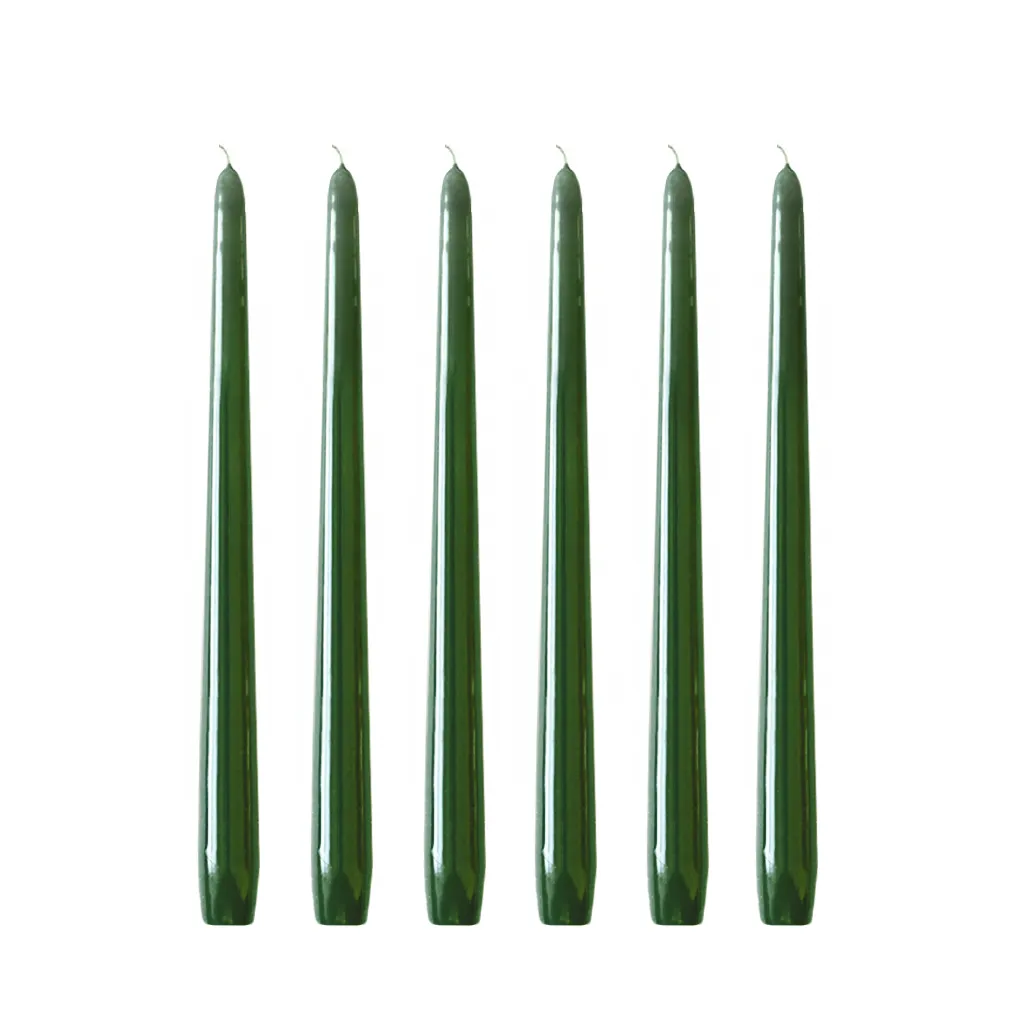 Herrgårdsljus 蜡烛30cm 6件装, 深绿色 Hilke Collection