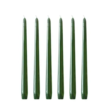 Herrgårdsljus 蜡烛30cm 6件装 - 深绿色 - Hilke Collection