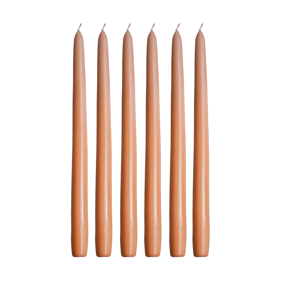 Herrgårdsljus 蜡烛30cm 6件装, 杏色 Hilke Collection