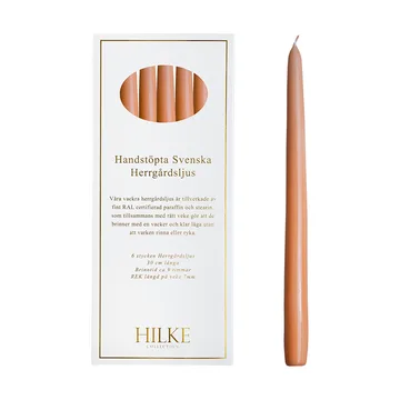Herrgårdsljus 蜡烛30cm 6件装 - 杏色 - Hilke Collection