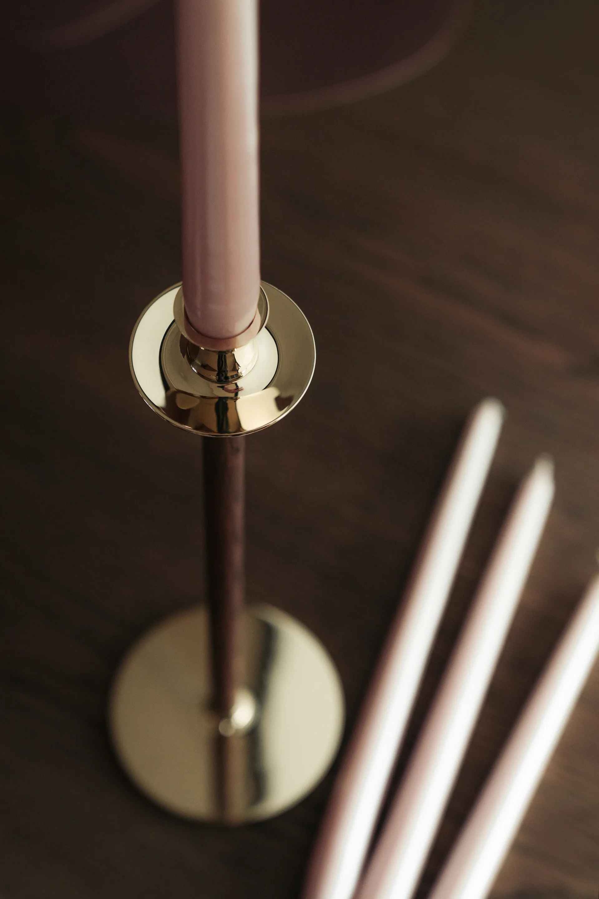 Herrgårdsljus 蜡烛30cm 6件装, 珍珠灰粉色 Hilke Collection
