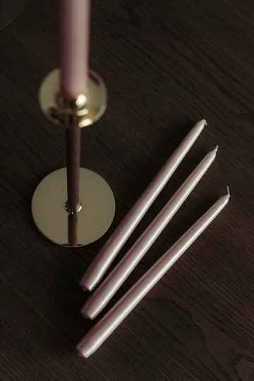 Herrgårdsljus 蜡烛30cm 6件装 - 珍珠灰粉色 - Hilke Collection
