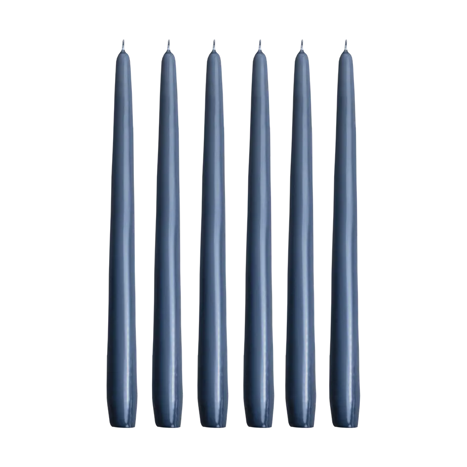 Herrgårdsljus candles 30 cm 六件套装 , 蓝色-灰色 Hilke Collection