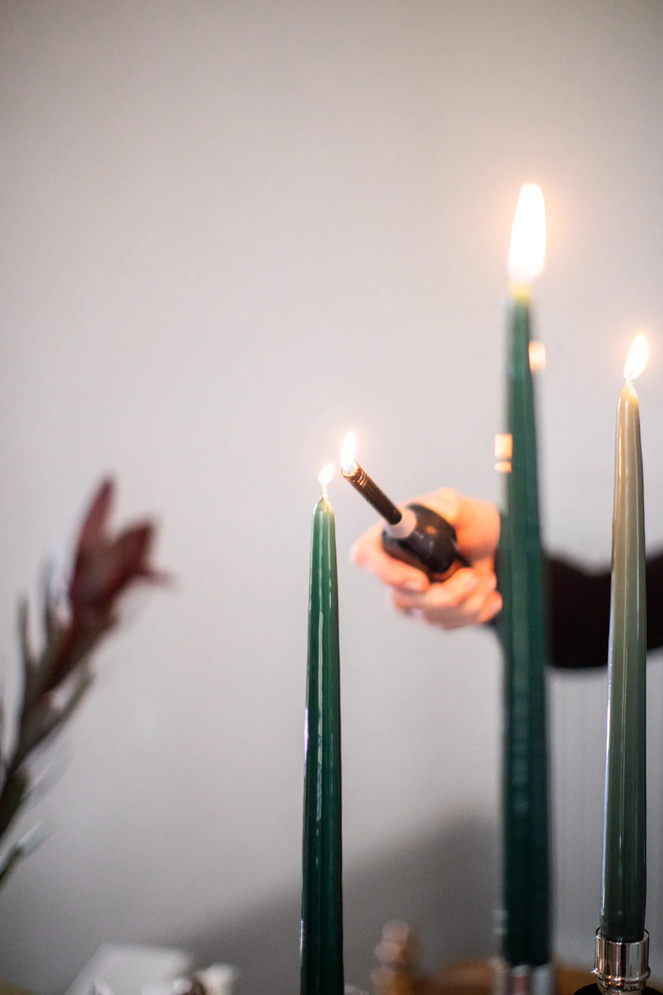 Herrgårdsljus candles 30 cm 六件套装 , Antique 绿色 Hilke Collection