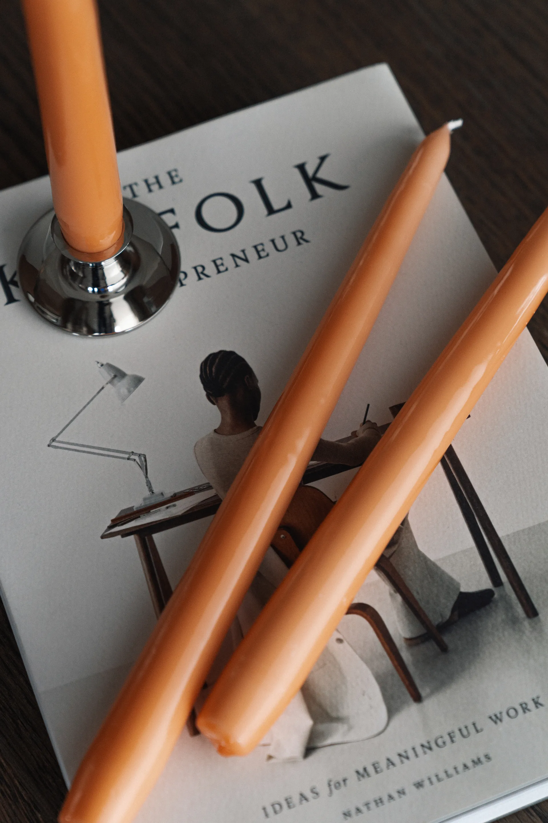 Herrgårdsljus candles 30 cm 六件套装 , Apricot Hilke Collection