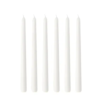 Herrgårdsljus candles 30 cm 六件套装  - 珍珠 白色 glossy - Hilke Collection